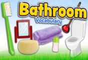 Bathroom in English - Vocabulary of bathroom stuff for kids and beginners