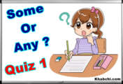 Some or Any ? Quiz (1)