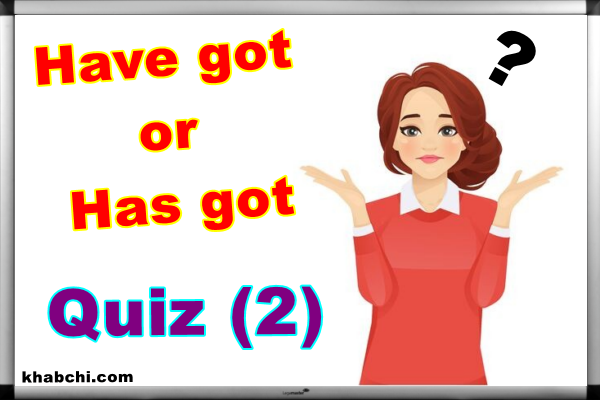 Have Got or Has Got ! – Quiz (2)
